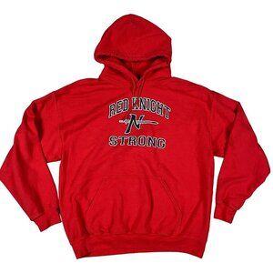 Reading Red Knight Strong Red Hoodie Size Large